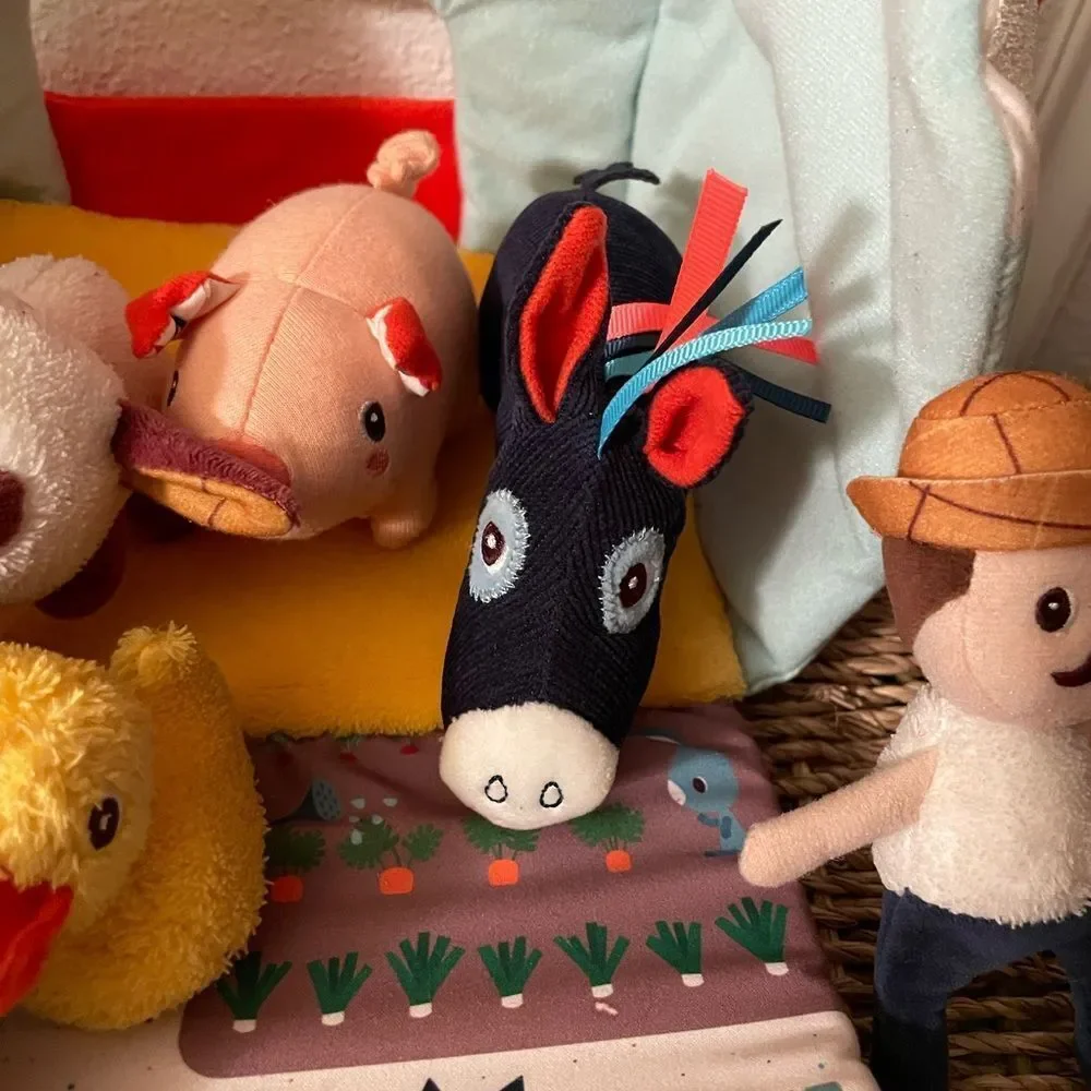 Lilliputiens My First Farm HTF Set Plush Soft Fabric